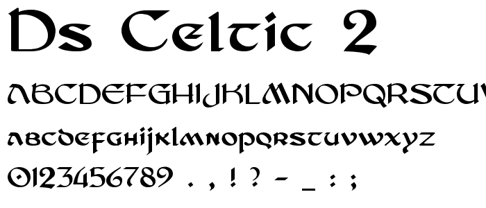 DS_Celtic 2 font